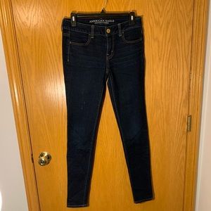 American Eagle Jeggings Dark Wash Size 2 Long